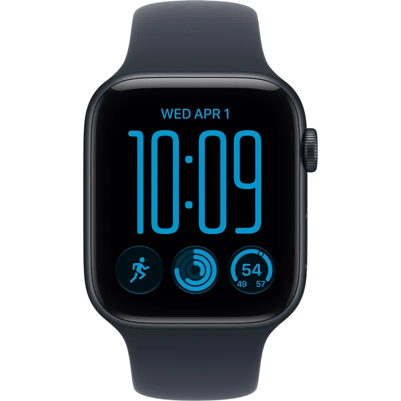 Apple Watch SE 3 44mm Aluminum Case with Navy Blue Sport Band - S/M MJL74 GPS, Midnight Apple Watch SE 3 44mm Aluminum Case with Navy Blue Sport Band - S/M MJL74 GPS, Midnight