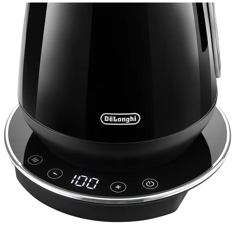Fierbător electric DeLonghi KBY 2011 BK, Negru Fierbător electric DeLonghi KBY 2011 BK, Negru