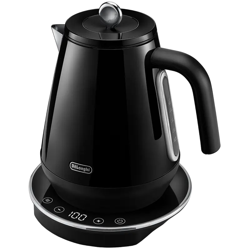 Fierbător electric DeLonghi KBY 2011 BK, Negru Fierbător electric DeLonghi KBY 2011 BK, Negru