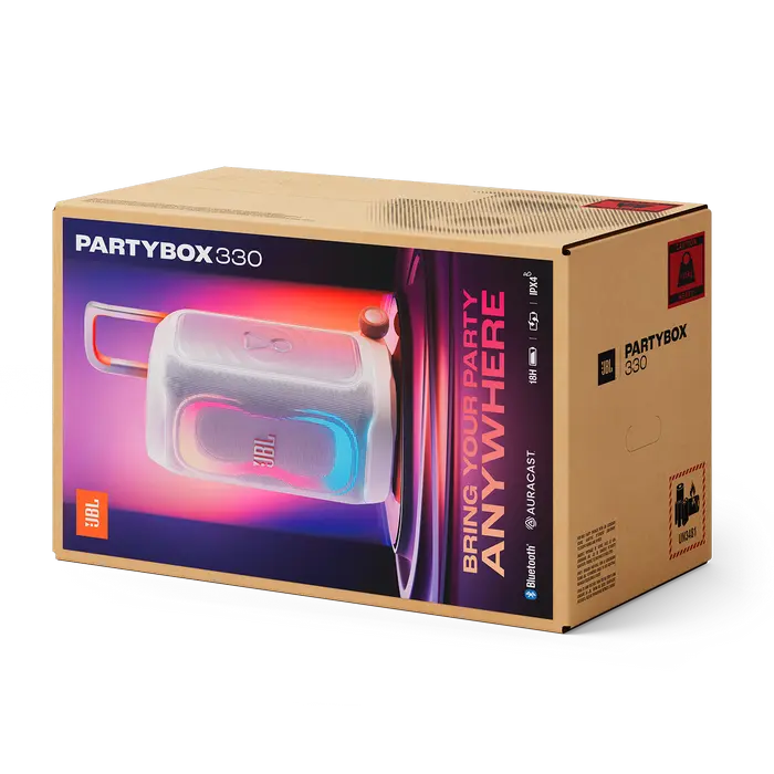 Portable Audio System JBL PartyBox 330, White Portable Audio System JBL PartyBox 330, White