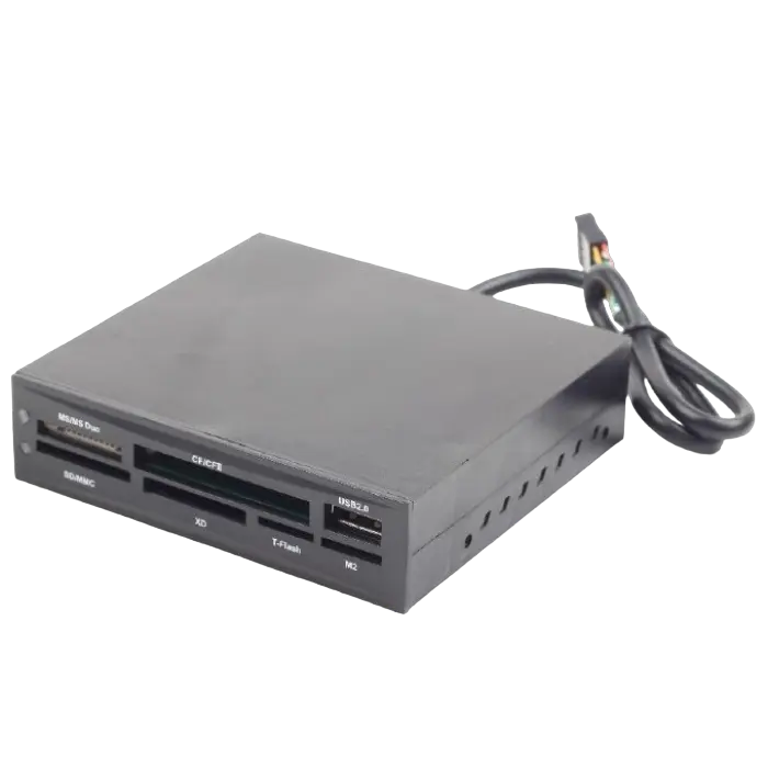 Cititor de carduri Gembird FDI2-ALLIN1-02-B, , Negru Cititor de carduri Gembird FDI2-ALLIN1-02-B, , Negru