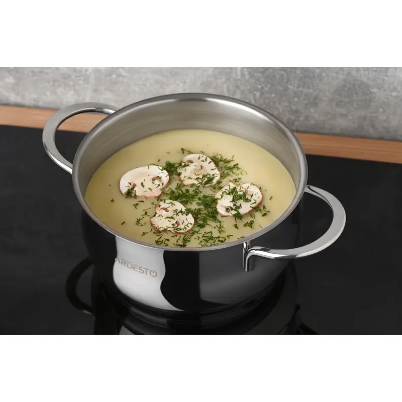 Cratiță Ardesto AR0723S, 2,3L, 18cm, Oțel inoxidabil Cratiță Ardesto AR0723S, 2,3L, 18cm, Oțel inoxidabil