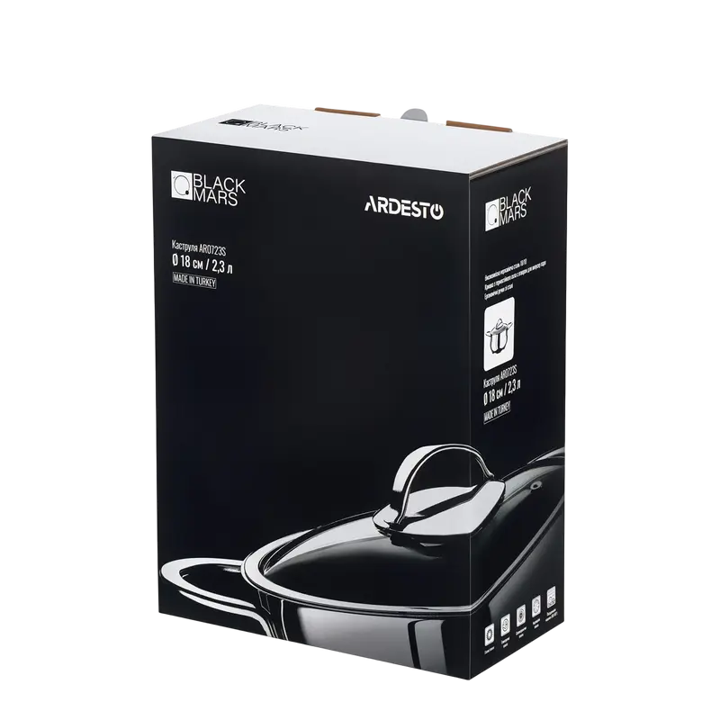 Cratiță Ardesto AR0723S, 2,3L, 18cm, Oțel inoxidabil Cratiță Ardesto AR0723S, 2,3L, 18cm, Oțel inoxidabil
