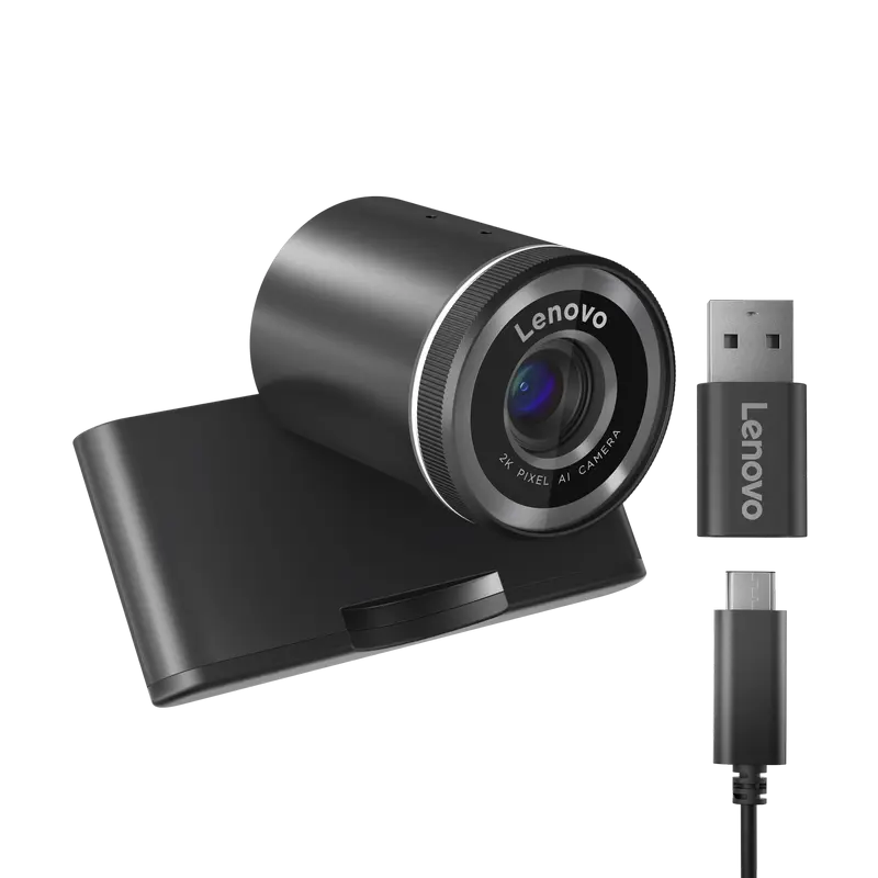 Cameră Web Lenovo QHD, 1920x1080, Negru Cameră Web Lenovo QHD, 1920x1080, Negru