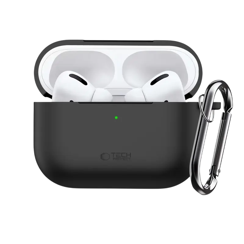 Чехол для Airpods Tech Protect Hook Apple Airpods Pro 3, Чёрный Чехол для Airpods Tech Protect Hook Apple Airpods Pro 3, Чёрный