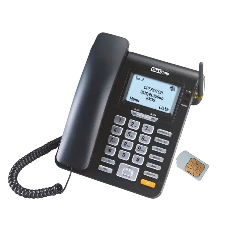 MAXCOM TELEFON FIX MM28DHS+GSM Black MAXCOM TELEFON FIX MM28DHS+GSM Black
