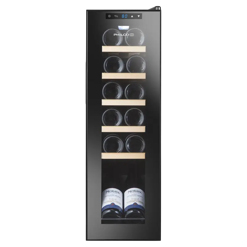 Dulap pentru vin Philco PW12KF, Negru Dulap pentru vin Philco PW12KF, Negru