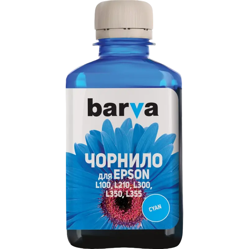 Контейнер с чернилами Barva PN-EL100N, 180мл, Голубой Контейнер с чернилами Barva PN-EL100N, 180мл, Голубой