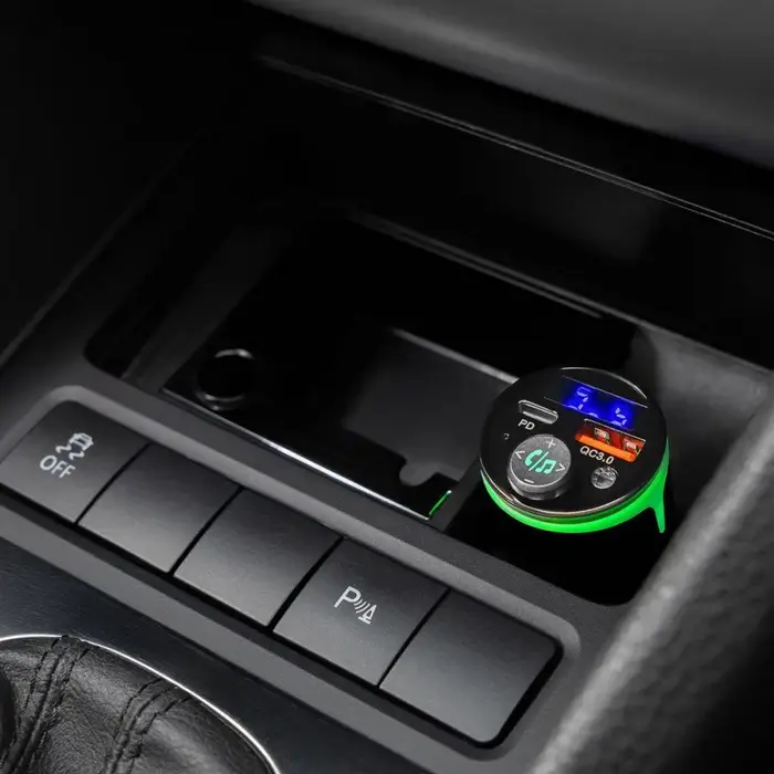 Car Charger Proove FM Launcher Nexus (PD+QC3.0) Type-C+USB Black Car Charger Proove FM Launcher Nexus (PD+QC3.0) Type-C+USB Black