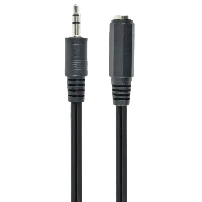 Cablu audio Cablexpert CCA-423, 3.5mm 3-pin (F) - 3.5mm 3-pin (M), 1,5m, Negru Cablu audio Cablexpert CCA-423, 3.5mm 3-pin (F) - 3.5mm 3-pin (M), 1,5m, Negru