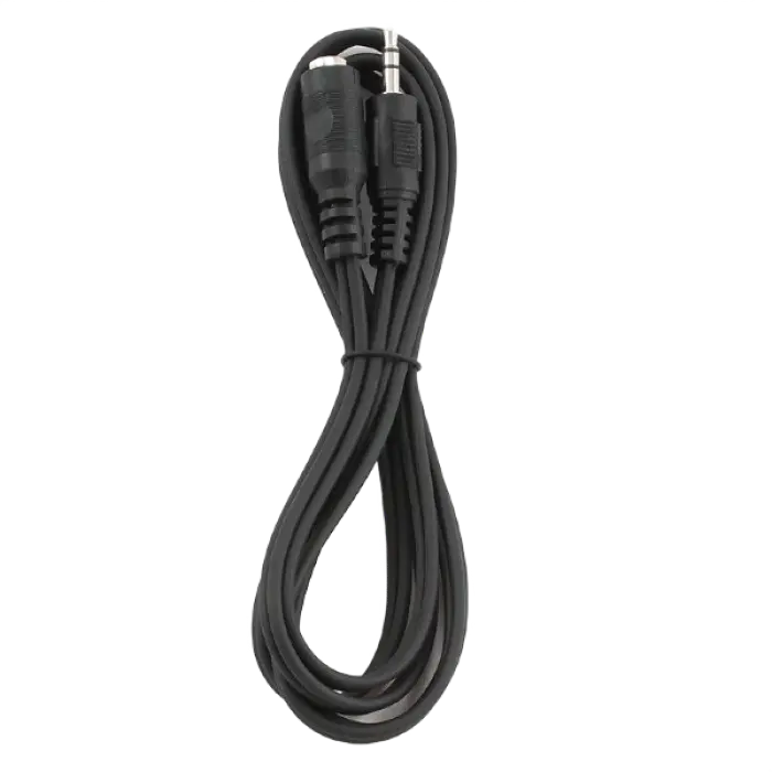 Cablu audio Cablexpert CCA-423, 3.5mm 3-pin (F) - 3.5mm 3-pin (M), 1,5m, Negru Cablu audio Cablexpert CCA-423, 3.5mm 3-pin (F) - 3.5mm 3-pin (M), 1,5m, Negru