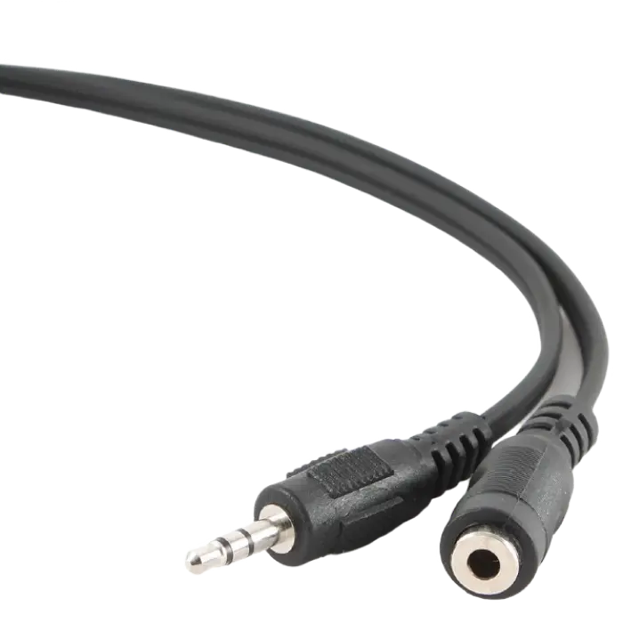 Cablu audio Cablexpert CCA-423, 3.5mm 3-pin (F) - 3.5mm 3-pin (M), 1,5m, Negru Cablu audio Cablexpert CCA-423, 3.5mm 3-pin (F) - 3.5mm 3-pin (M), 1,5m, Negru