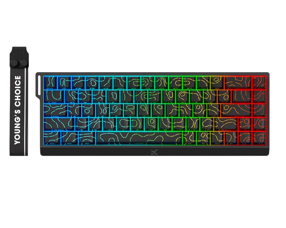 Клавиатура MCHOSE Ace 68 Ultra E-Sport, Проводное, Black Topographic