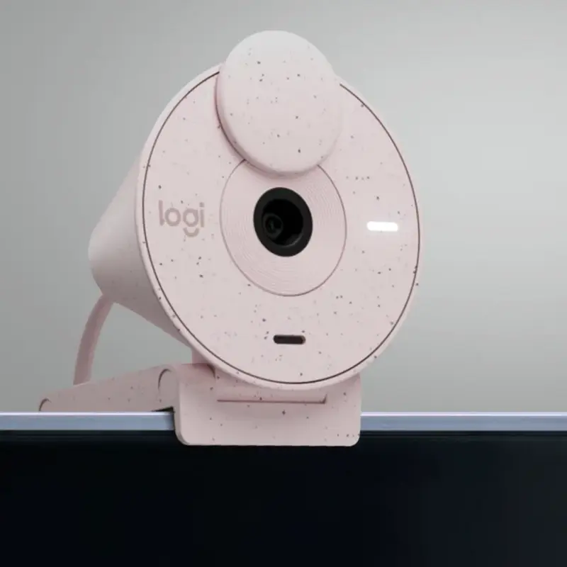 Camera Logitech BRIO 300, 1080p/30fps, FoV 70°, 2MP, Fixed Focus, Shutter, 1.5m, Type C, Rose Camera Logitech BRIO 300, 1080p/30fps, FoV 70°, 2MP, Fixed Focus, Shutter, 1.5m, Type C, Rose
