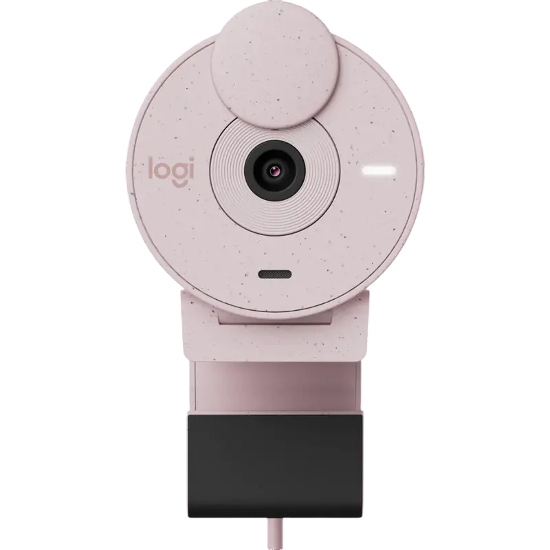Camera Logitech BRIO 300, 1080p/30fps, FoV 70°, 2MP, Fixed Focus, Shutter, 1.5m, Type C, Rose Camera Logitech BRIO 300, 1080p/30fps, FoV 70°, 2MP, Fixed Focus, Shutter, 1.5m, Type C, Rose