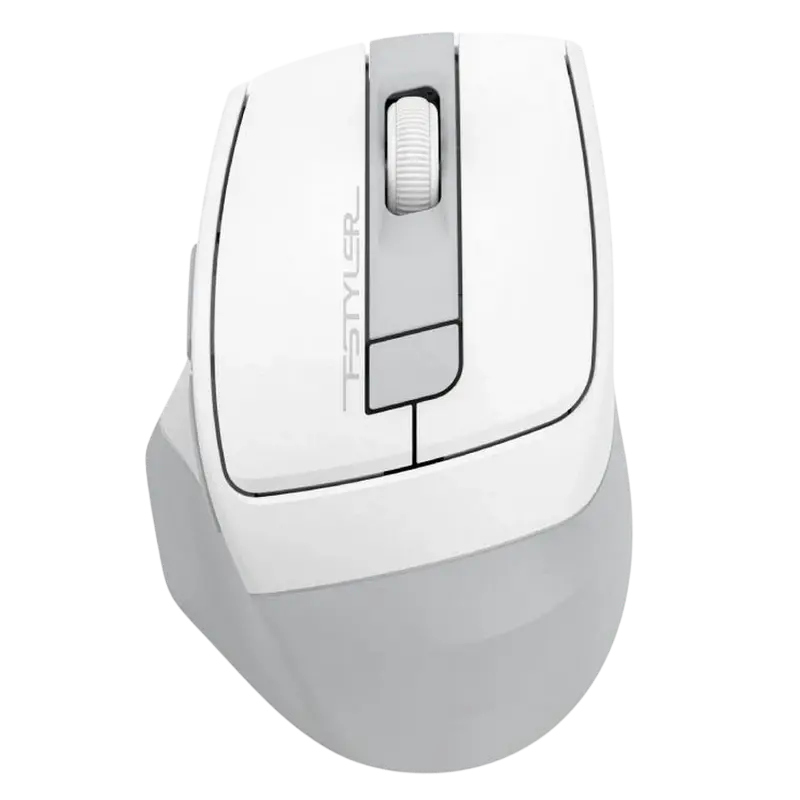 Wireless Mouse A4Tech FG35CS Plus, Fstyler 2.4G Rechargeable With Silent Button , White Wireless Mouse A4Tech FG35CS Plus, Fstyler 2.4G Rechargeable With Silent Button , White