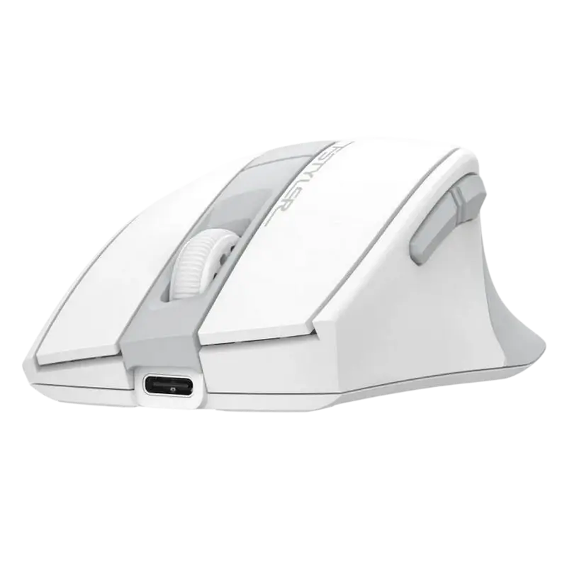 Wireless Mouse A4Tech FG35CS Plus, Fstyler 2.4G Rechargeable With Silent Button , White Wireless Mouse A4Tech FG35CS Plus, Fstyler 2.4G Rechargeable With Silent Button , White