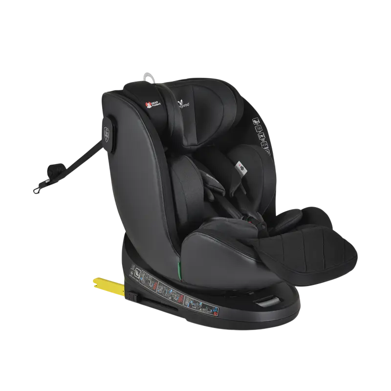 Scaun auto Cangaroo Castor 40-150cm black 3801005151844 Scaun auto Cangaroo Castor 40-150cm black 3801005151844