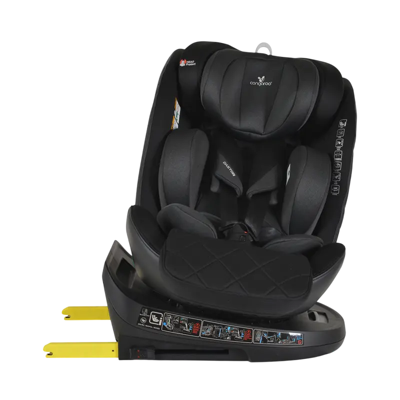 Scaun auto Cangaroo Castor 40-150cm black 3801005151844 Scaun auto Cangaroo Castor 40-150cm black 3801005151844