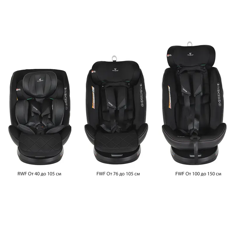 Scaun auto Cangaroo Castor 40-150cm black 3801005151844 Scaun auto Cangaroo Castor 40-150cm black 3801005151844