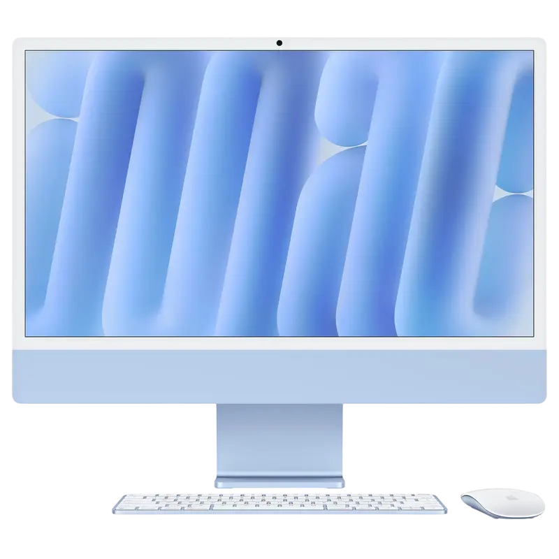 Моноблок Apple iMac A3137, 24", M4 with 10-core CPU and 10-core GPU, 16Гб/256Гб, macOS Sequoia, Синий Моноблок Apple iMac A3137, 24", M4 with 10-core CPU and 10-core GPU, 16Гб/256Гб, macOS Sequoia, Синий