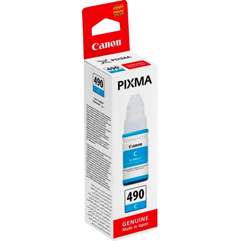 Контейнер с чернилами Canon GI-490, 70мл, Голубой Контейнер с чернилами Canon GI-490, 70мл, Голубой