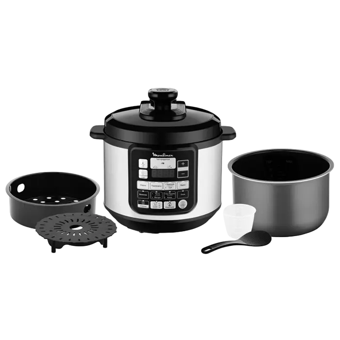 Aparat de gătit multifuncțional Moulinex CE620D34, Negru / Oțel Inoxidabil Aparat de gătit multifuncțional Moulinex CE620D34, Negru / Oțel Inoxidabil