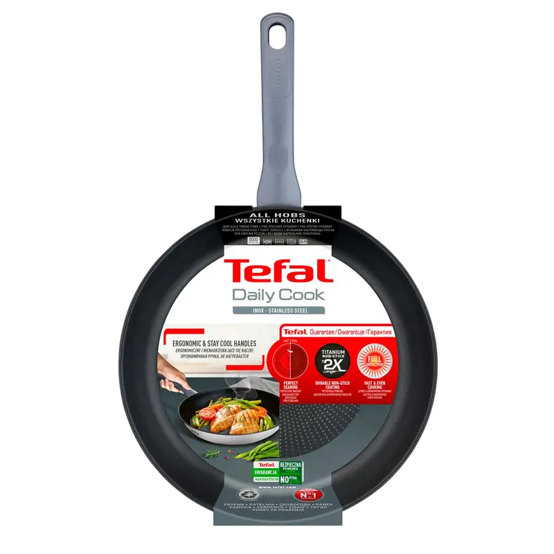 Tigaie Tefal G7300555, 26cm, Oțel inoxidabil Tigaie Tefal G7300555, 26cm, Oțel inoxidabil