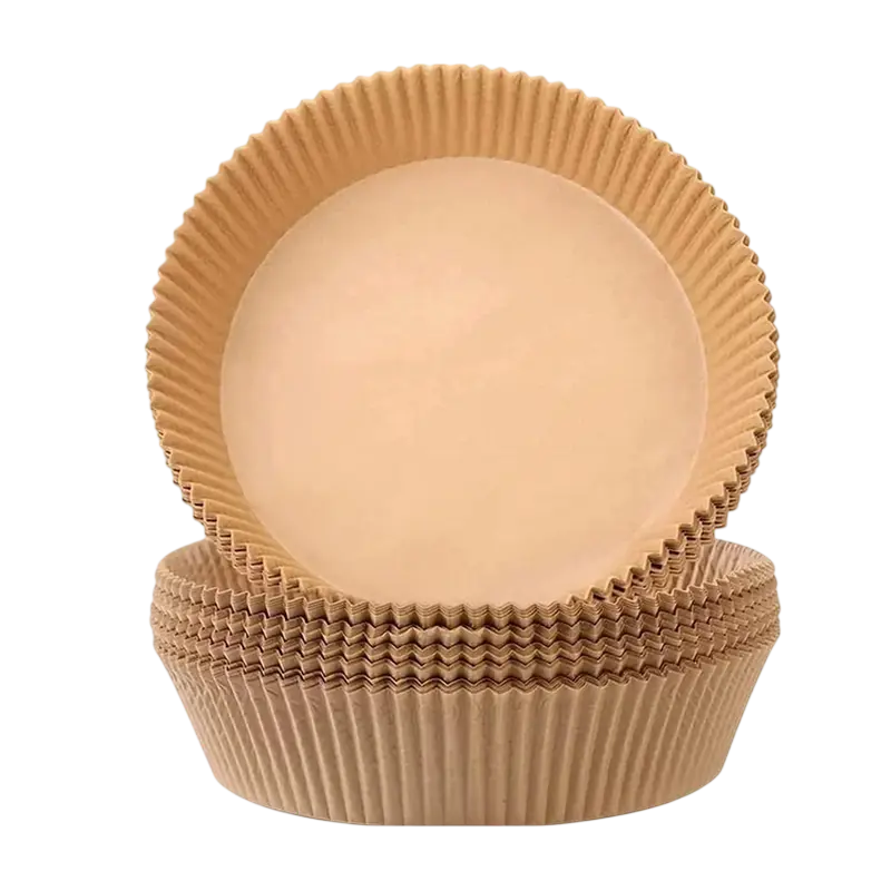 Hârtia de copt Papro Round Air Fryer Paper, Bej