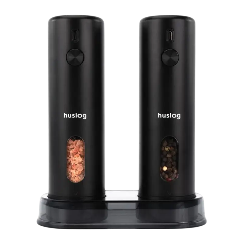 Huslog Set of electric grinders with USB charging - Black Huslog Set of electric grinders with USB charging - Black