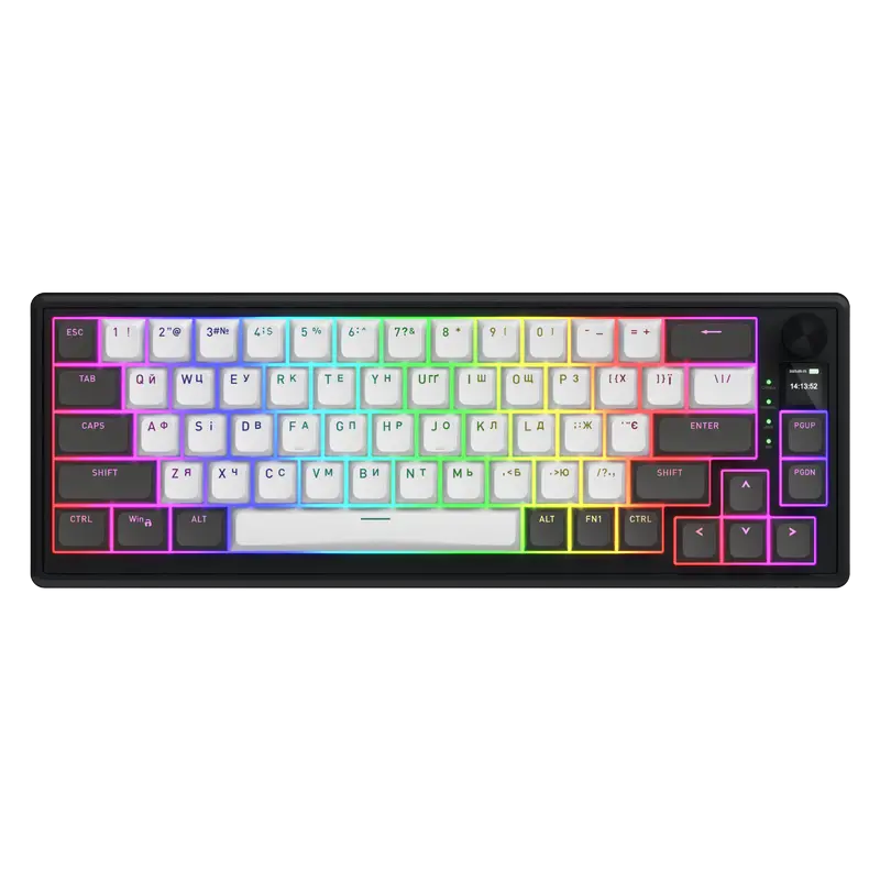 Tastatură HATOR Skyfall 65 PRO, Cu fir / Fără fir, Negru | Gri Tastatură HATOR Skyfall 65 PRO, Cu fir / Fără fir, Negru | Gri