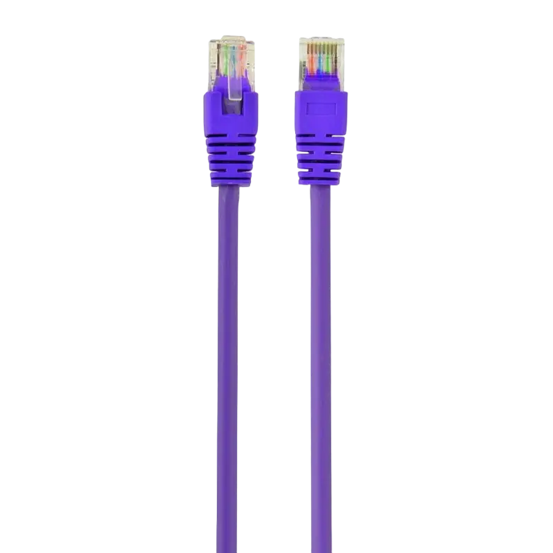 Patch cord Cablexpert PP12-0.5M/V, CAT5e UTP, 0,5m, Violet Patch cord Cablexpert PP12-0.5M/V, CAT5e UTP, 0,5m, Violet