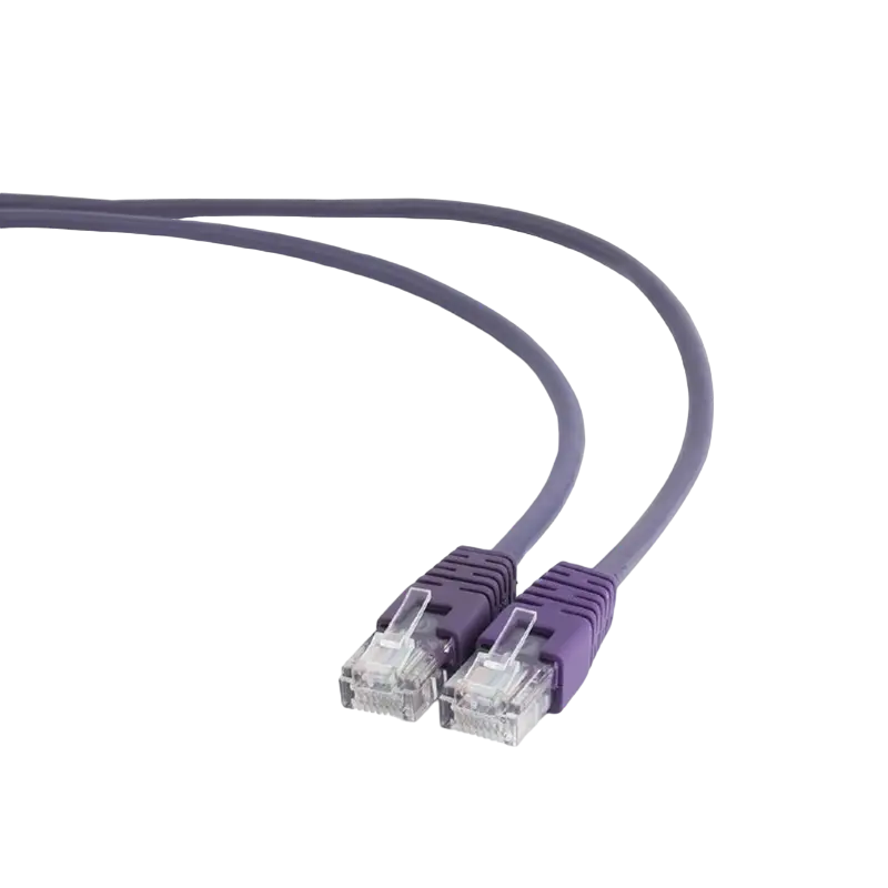 Patch cord Cablexpert PP12-0.5M/V, CAT5e UTP, 0,5m, Violet Patch cord Cablexpert PP12-0.5M/V, CAT5e UTP, 0,5m, Violet