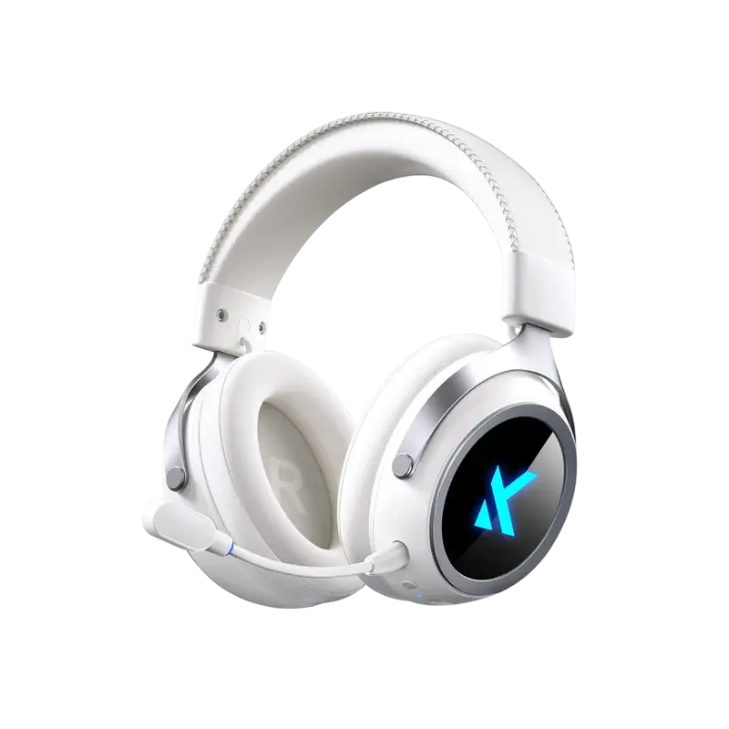 Căști gaming MCHOSE X9, Fără fir/Cu fir, Alb Căști gaming MCHOSE X9, Fără fir/Cu fir, Alb