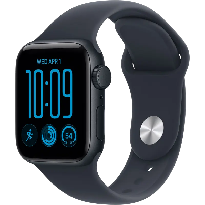 Apple Watch SE 3 40mm Aluminum Case with Navy Blue Sport Band - S/M MJKR4 GPS, Midnight Apple Watch SE 3 40mm Aluminum Case with Navy Blue Sport Band - S/M MJKR4 GPS, Midnight