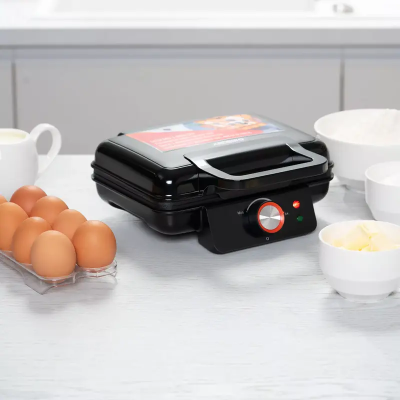 Aparat pentru vafe Ardesto SM-L100LWAFFL, Negru Aparat pentru vafe Ardesto SM-L100LWAFFL, Negru