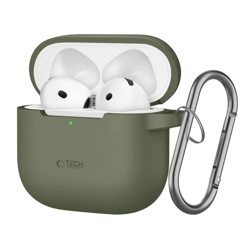 Чехол для Airpods Tech Protect Hook, Olive green