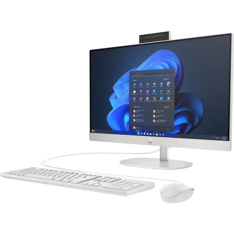 Computer All-in-One HP ProOne 240 G10, 23,8", Intel Core Ultra 5 125U, 8GB/512GB, Fără SO, Alb Computer All-in-One HP ProOne 240 G10, 23,8