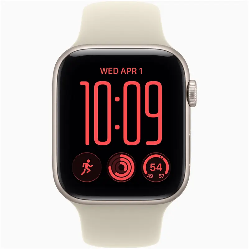Apple Watch SE 3 44mm Aluminum Case with Sand Sport Band - M/L MJL54 GPS, Starlight Apple Watch SE 3 44mm Aluminum Case with Sand Sport Band - M/L MJL54 GPS, Starlight