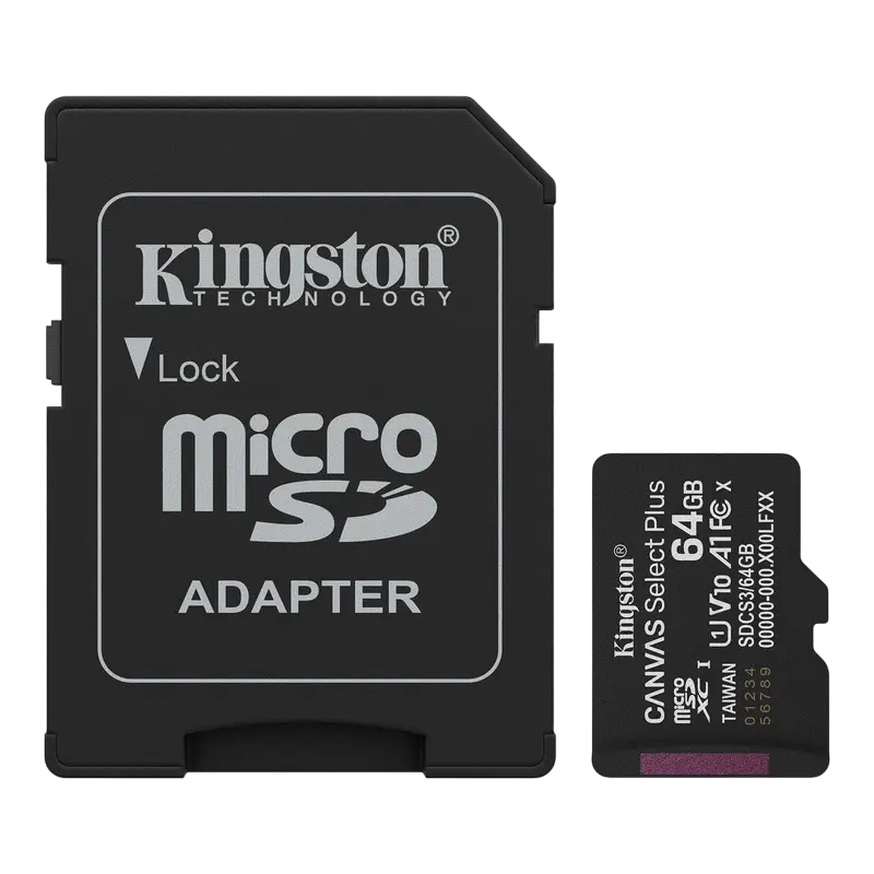 Карта памяти Kingston Canvas Select Plus, 64Гб (SDCS3/64GB) Карта памяти Kingston Canvas Select Plus, 64Гб (SDCS3/64GB)