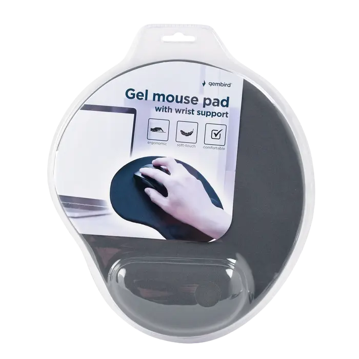 Mouse Pad Gembird MP-GEL-GR, 240mm x 220mm, Gri Mouse Pad Gembird MP-GEL-GR, 240mm x 220mm, Gri