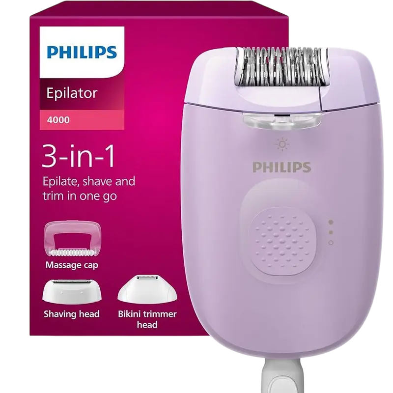 Эпилятор Philips BRE257/00, Фиолетовый Эпилятор Philips BRE257/00, Фиолетовый