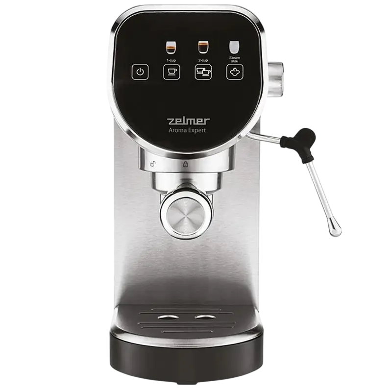 Кофеварка рожковая Zelmer ZCM7300, 1360Вт, Нержавеющая сталь Кофеварка рожковая Zelmer ZCM7300, 1360Вт, Нержавеющая сталь