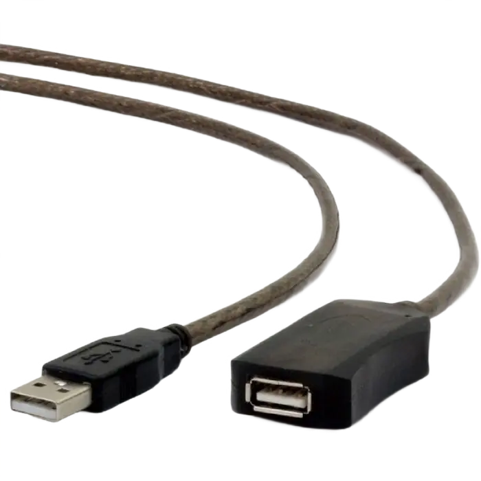 Cablu prelungitor Cablexpert UAE-01-5M, USB Type-A (M)/USB Type-A (F), 5m, Negru Cablu prelungitor Cablexpert UAE-01-5M, USB Type-A (M)/USB Type-A (F), 5m, Negru