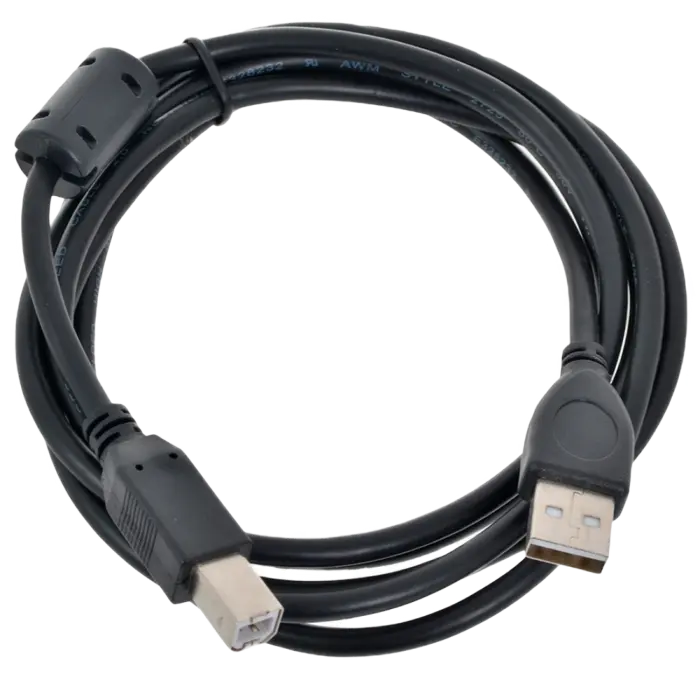 Cablu de comunicație Gembird CCF-USB2-AMBM-6, USB Type-A/USB Type-B, 1,8m, Negru Cablu de comunicație Gembird CCF-USB2-AMBM-6, USB Type-A/USB Type-B, 1,8m, Negru
