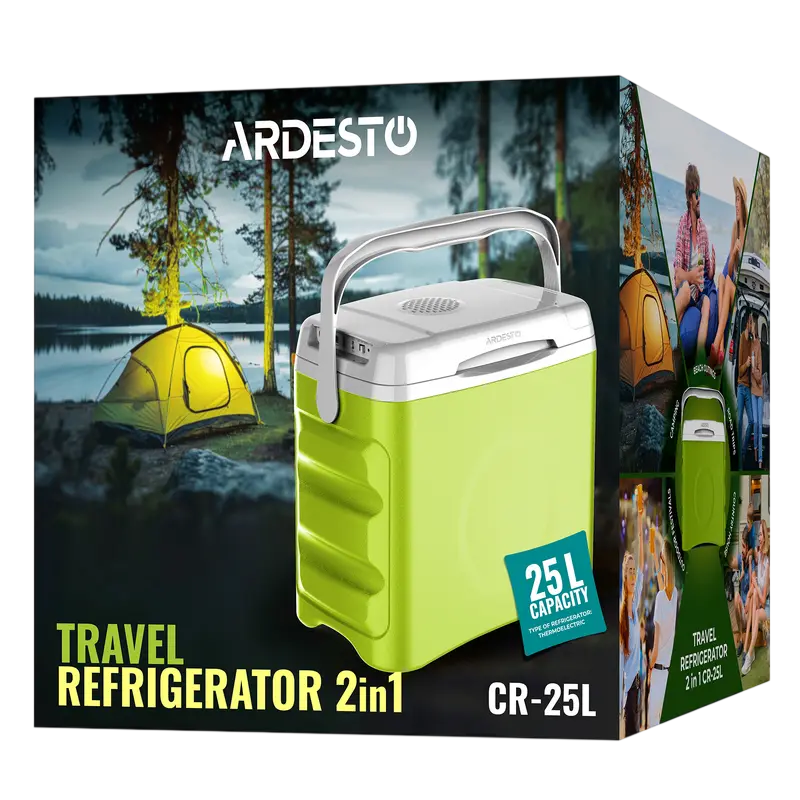 Cумка-холодильник Ardesto CR-25L, 25л, Зелёный Cумка-холодильник Ardesto CR-25L, 25л, Зелёный