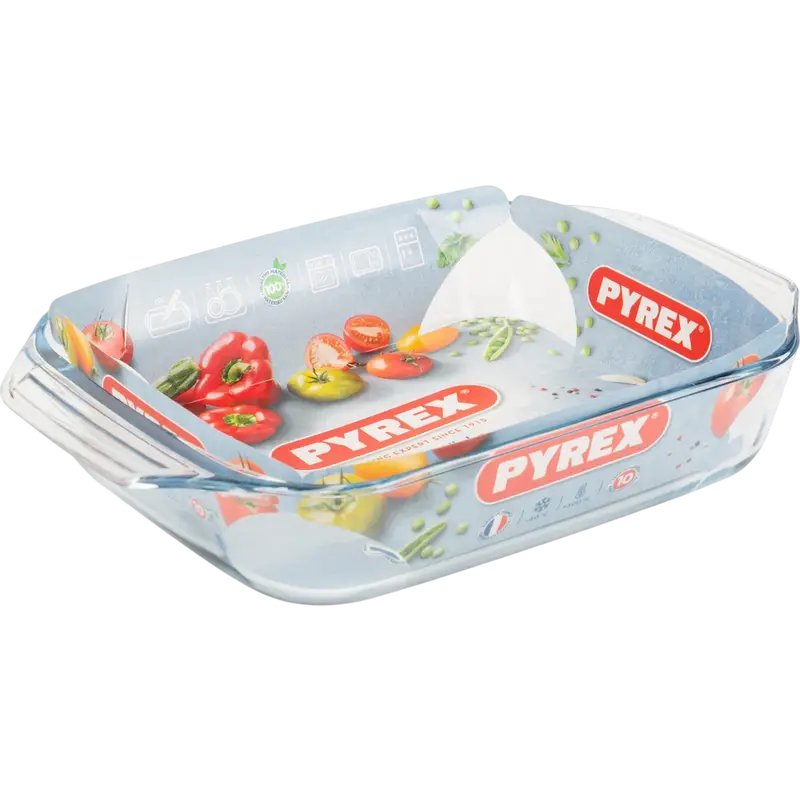 Tava de copt Pyrex 408B000, Transparent