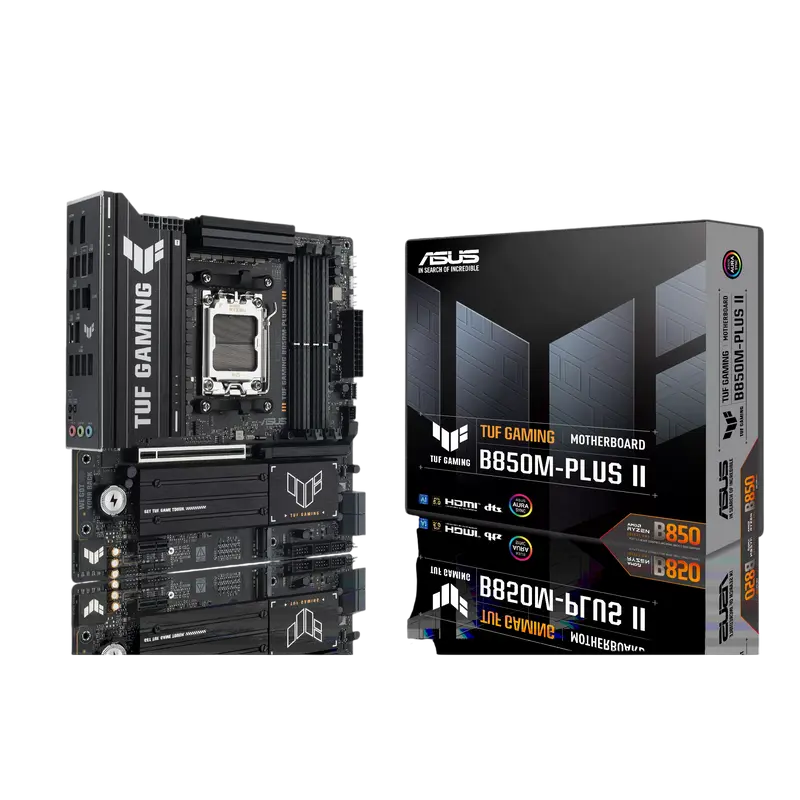 Материнская плата ASUS TUF GAMING B850M-PLUS II, AM5, AMD B850, Micro-ATX Материнская плата ASUS TUF GAMING B850M-PLUS II, AM5, AMD B850, Micro-ATX