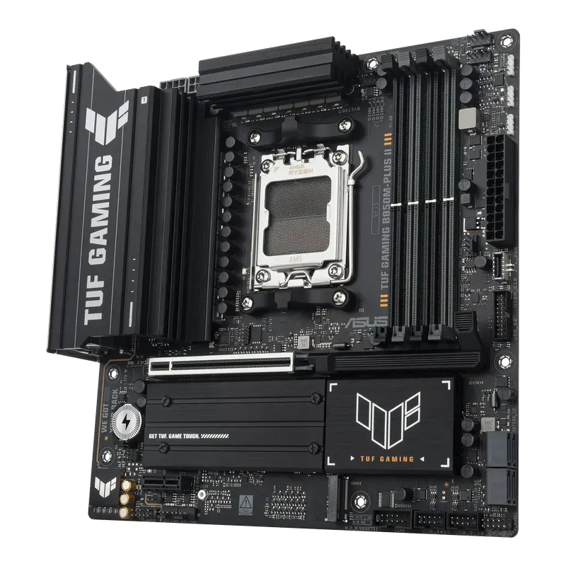 Материнская плата ASUS TUF GAMING B850M-PLUS II, AM5, AMD B850, Micro-ATX Материнская плата ASUS TUF GAMING B850M-PLUS II, AM5, AMD B850, Micro-ATX