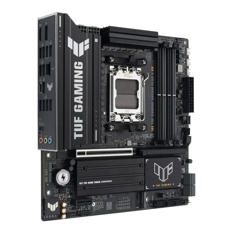 Материнская плата ASUS TUF GAMING B850M-PLUS II, AM5, AMD B850, Micro-ATX Материнская плата ASUS TUF GAMING B850M-PLUS II, AM5, AMD B850, Micro-ATX